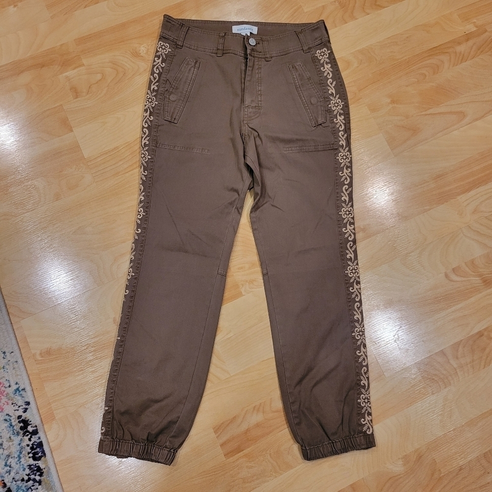 Sundance Melbourne Embroidered Jogger Size 4 - Picture 3 of 10